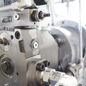 Pumpen-/Motoreinheit mit Axialkolbenpumpe