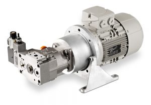 Pumpen-/Motoreinheit, Axialkolbenpumpe mit drehzahlvariablem Asynchronmotor