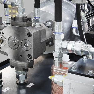 Pumpen-/Motoreinheit mit Axialkolbenpumpe
