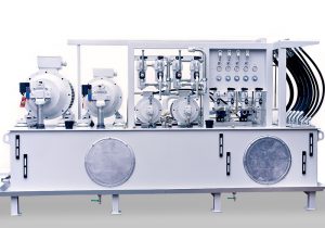 Hydraulikaggregat für einen Prüfstand mit mehreren Prüfkreisläufen mit unterschiedlichen Drücken und Fördermengen