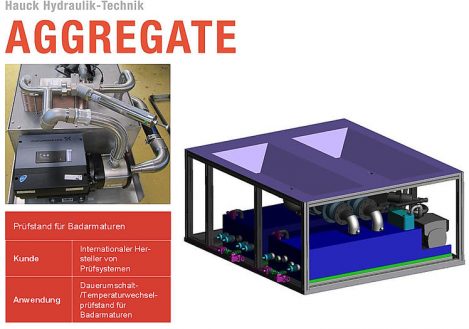 Dauerumschalt- / Temperaturwechselprüfstand für Badarmaturen