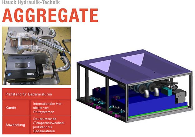 Dauerumschalt- / Temperaturwechselprüfstand für Badarmaturen