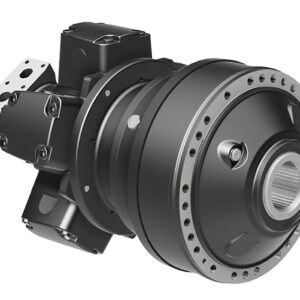 Parker Calzoni Radialkolbenmotor mit angebautem Getriebe Parker Calzoni Radialkolbenmotor mit angebautem Getriebe