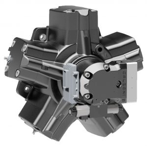 Parker Calzoni Radialkolbenmotor MRV 18000 mit einem stufenlos einstellbaren Verdrängungsvolumen Parker Calzoni Radialkolbenmotor MRV 18000 mit einem stufenlos einstellbaren Verdrängungsvolumen