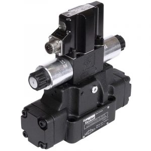 Vorgesteuertes proportionales Wegeventil mit Onboard-Elektronik der Parker Baureihe D*1FB Vorgesteuertes proportionales Wegeventil mit Onboard-Elektronik der Parker Baureihe D*1FB