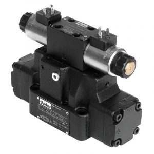Vorgesteuertes proportionales Wegeventil der Parker Baureihe D*1FB, auch als explosionssichere Ausführung nach ATEX lieferbar Vorgesteuertes proportionales Wegeventil der Parker Baureihe D*1FB, auch als explosionssichere Ausführung nach ATEX lieferbar