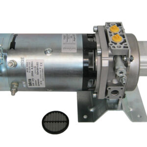 Kleinaggregat mit Gleichstrommotor, 3kW und 24 Volt für horizontalen Einbau