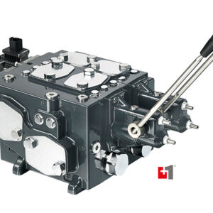 Proportionalventile der Baureihe PVG 128 und PVG 256 können pro Ventilsektion bis zu 500 Liter pro Minute regeln. Der Volumenstrom der Pumpe kann bis zu 1.200 Liter pro Minute betragen bei einem maximalen Arbeitsdruck von 420 bar