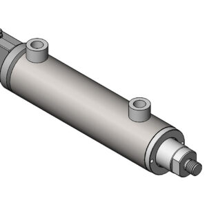 Zylinder doppeltwirkend mit Gelenkauge 25 mm und Stangengewinde M 16x1,5; Kolbengeschwindigkeit bis 0,4 m/sec; maximaler Betriebsdruck = 200 bar