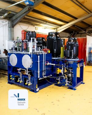 In Hydraulikaggregaten wie diesem kommen Hydac-Druckfilter zum Einsatz, um einen zuverlässigen und störungsfreien Betrieb zu gewährleisten.